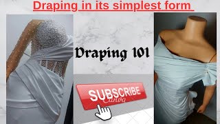 How to drape, know the basics of draping. Beginners friendly #draping