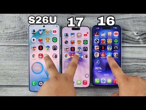 Samsung S26 Ultra Vs iPhone 17 Vs iPhone 16 Speed Test Comparison 