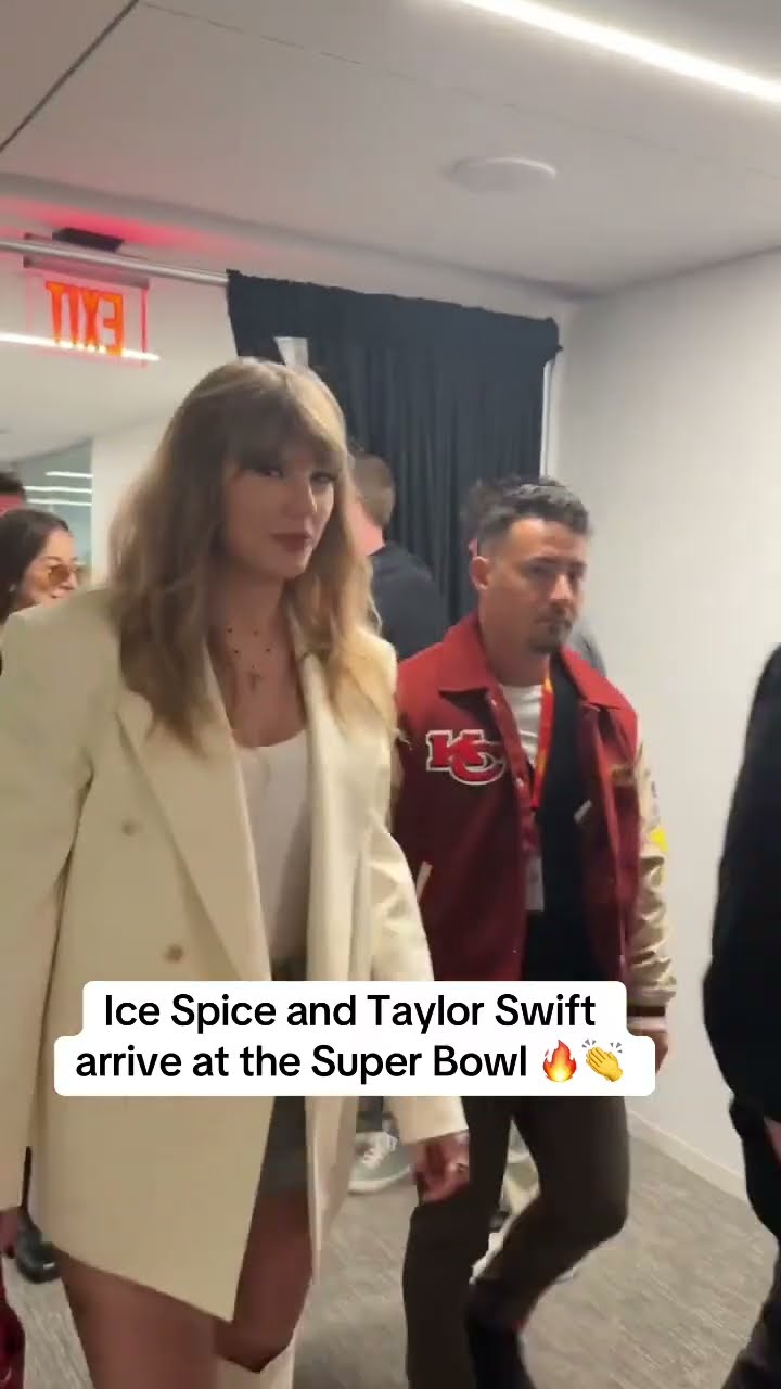 Ice Spice \u0026 Taylor Swift at the Super Bowl ? (via @NFL/TT)
