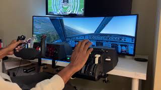 Take Off KDTW to KCMH Honeycomb Alpha Yoke and Throttle - MSFS2020