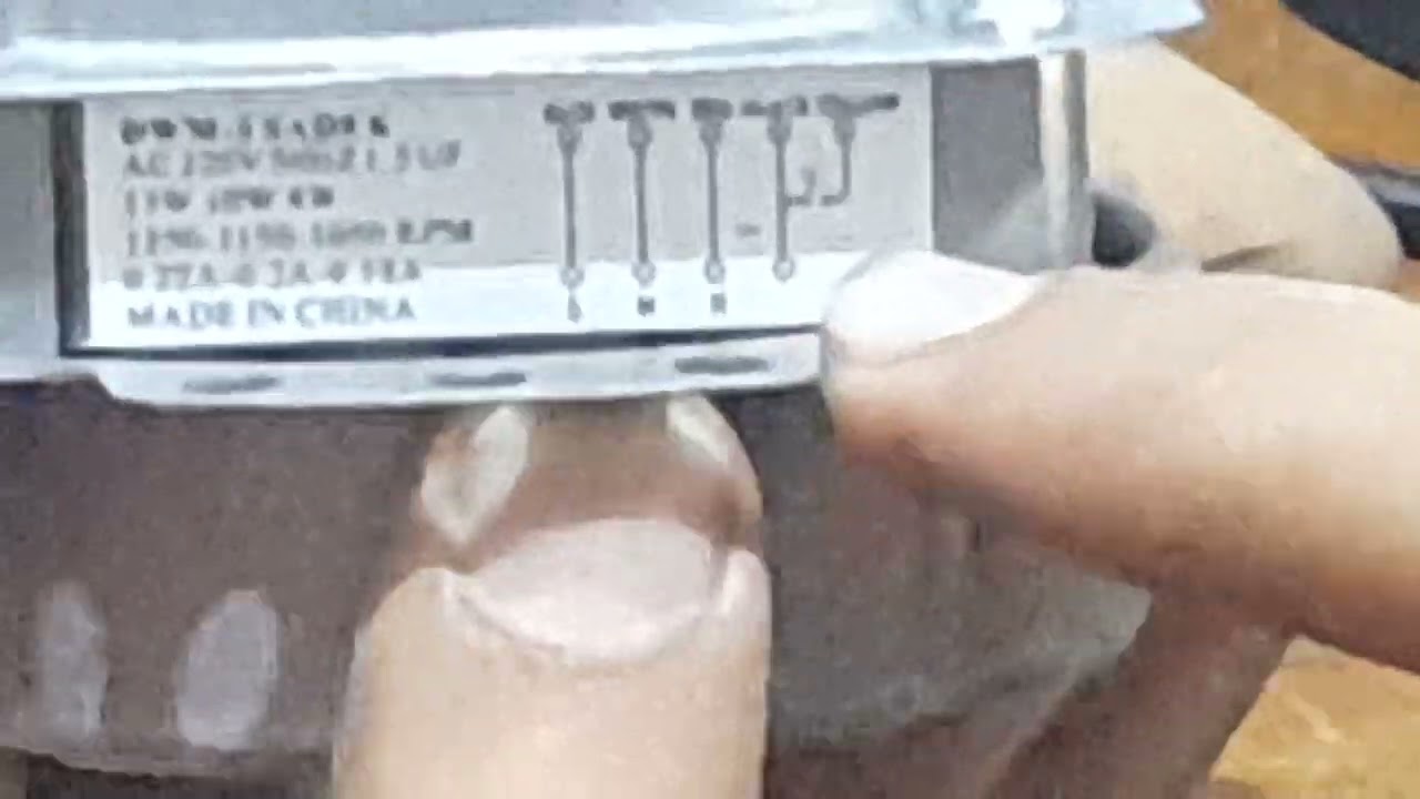 طريقه اختبار موتور المروحه ومعرفه قراءه بياناته واطرافه وان كان يعمل او لا