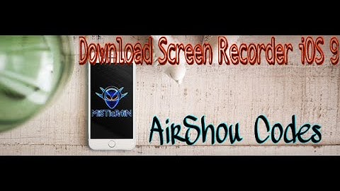 How To Get  A Screen Recorder on iOS 9 - 9.2.1(No Jailbreak) FREE AirShou Invite Codes