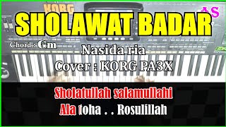 SHOLAWAT BADAR - Nasida Ria - Karaoke Qasidah Chord (Cover) Korg Pa3X