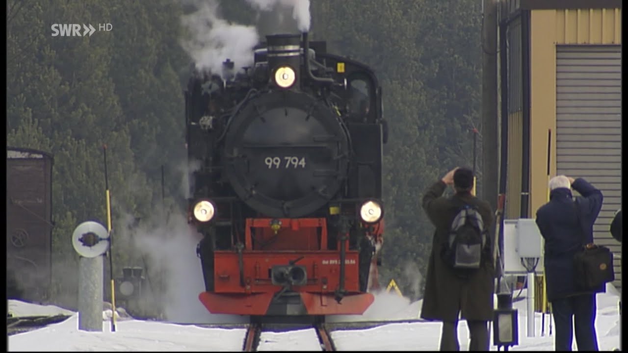 Blick im April 2024 auf den neuen Bahnhof Oberschmiedeberg der Preßnitztalbahn im Erzgebirge