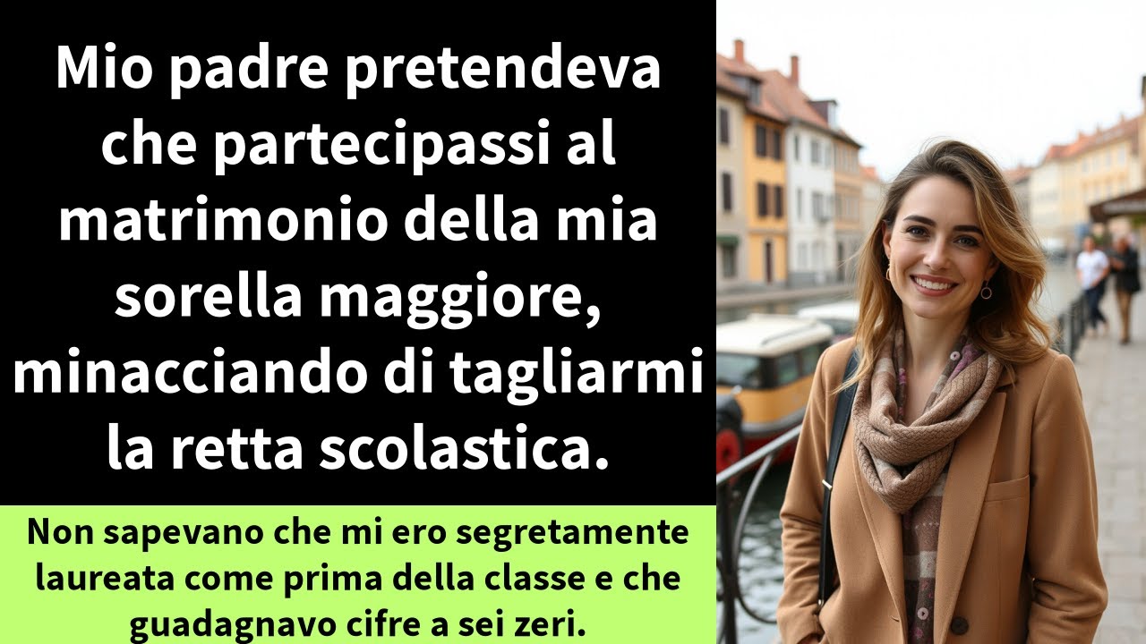 Mio padre pretendeva che partecipassi al matrimonio della mia sorella maggiore,