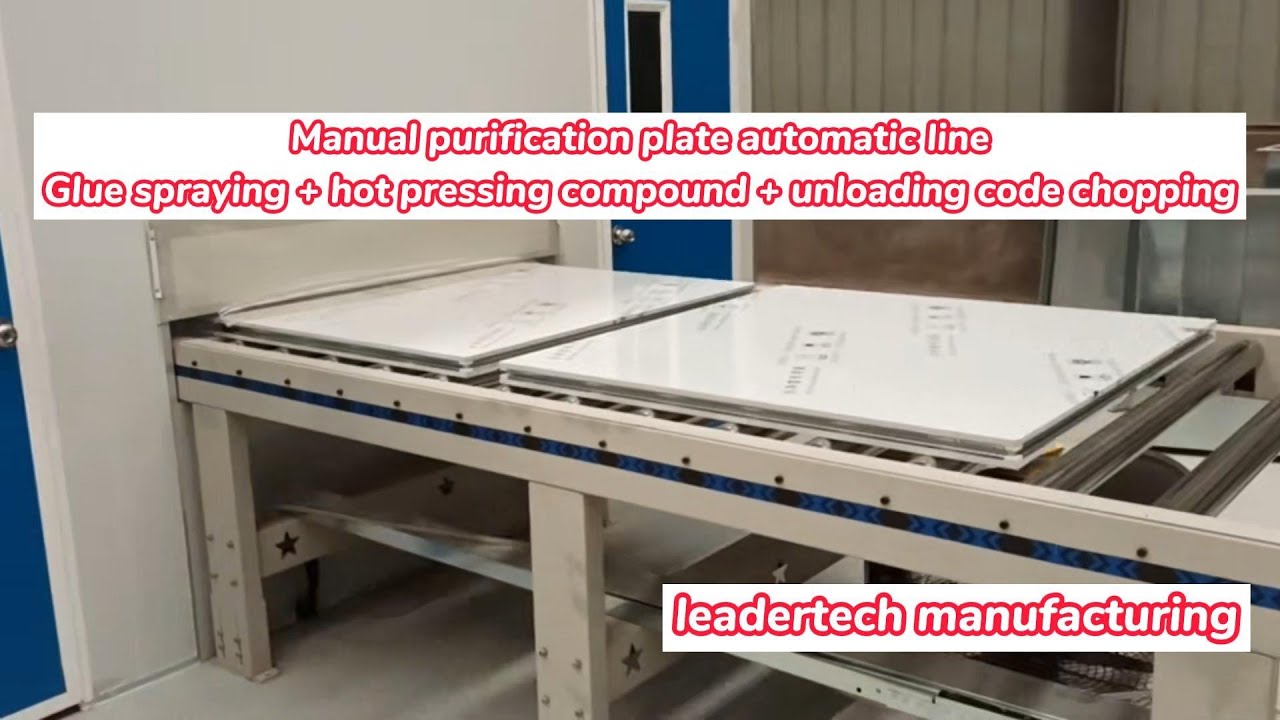 Manual purification plate automatic line spray glue | Glue Spraying ...