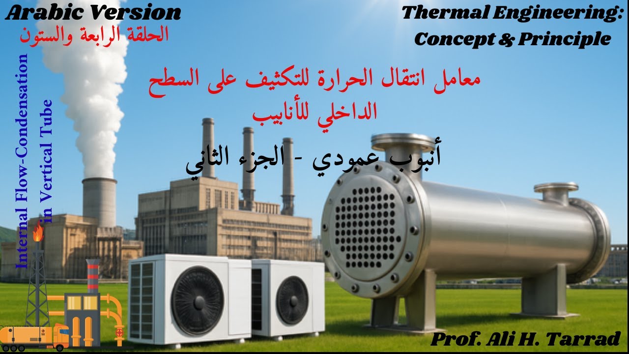 Condens... تخمين معامل انتقال الحرارة للتكثيف على السطح الداخلي للأنابيب: أنبوب عمودي - الجزء الثاني