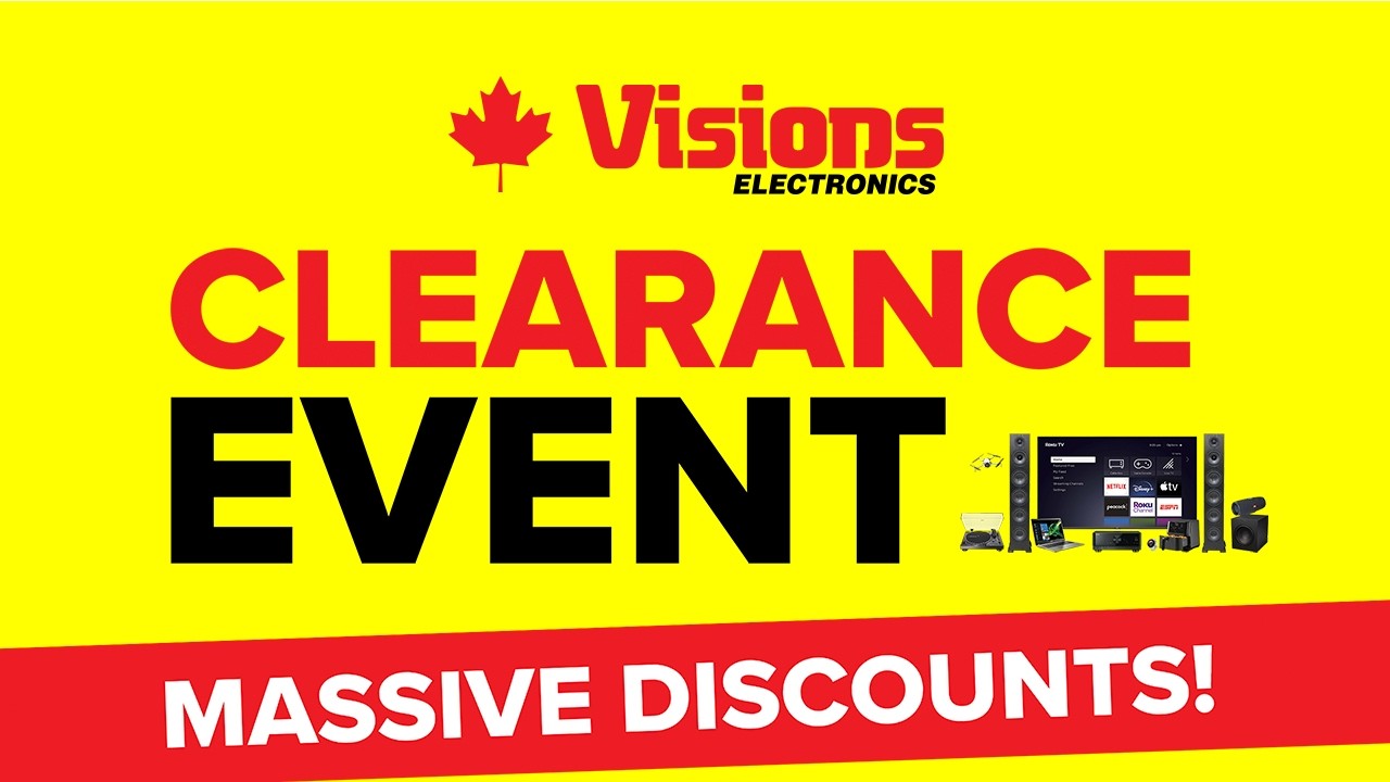 Visions Electronics — Visions Electronics — Clearance Event & Interest-Free Financing (YouTube video ad)