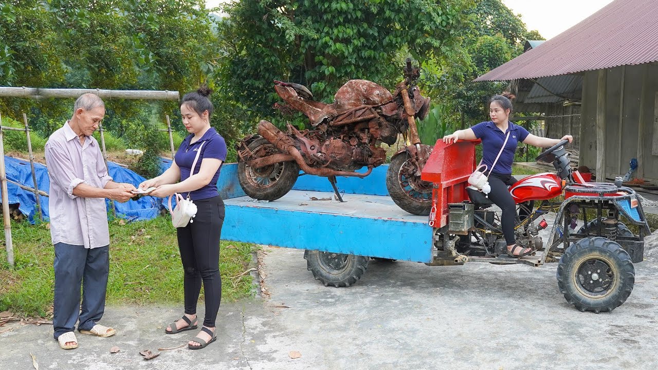 Girl Restores DUCATI MINI MONSTER 150 Bought From 100 Years Old Man | Full Restoration