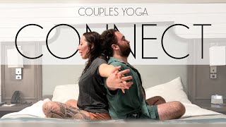12 Min Partner Yoga in Bed for Connection & Tension Relief - COUPLES YOGA
