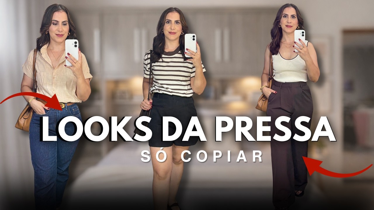 5 LOOKS PRÁTICOS PARA DIAS DE PRESSA | Gi Rodrigues