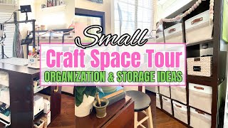 Small Craft Room Tour 2024   Genuis Craft Storage & Organization Ideas