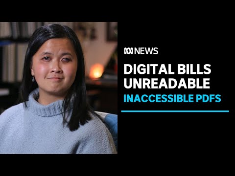 Bills unreadable for thousands of australians with low vision | abc news