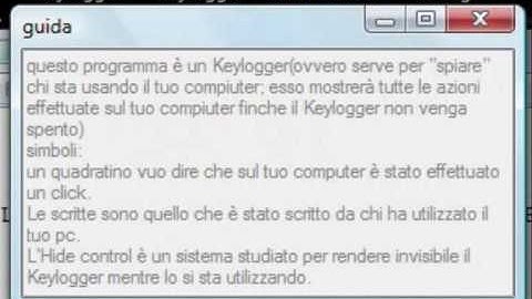 keylogger + mailsender+hidecontrol