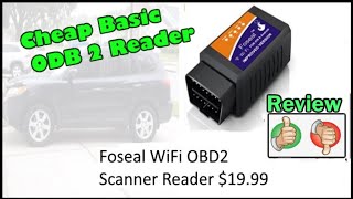 Foseal Wi-Fi ODB 2 reader review and  how to use ODB 2 reader. It is bluetooth no wires and low cost