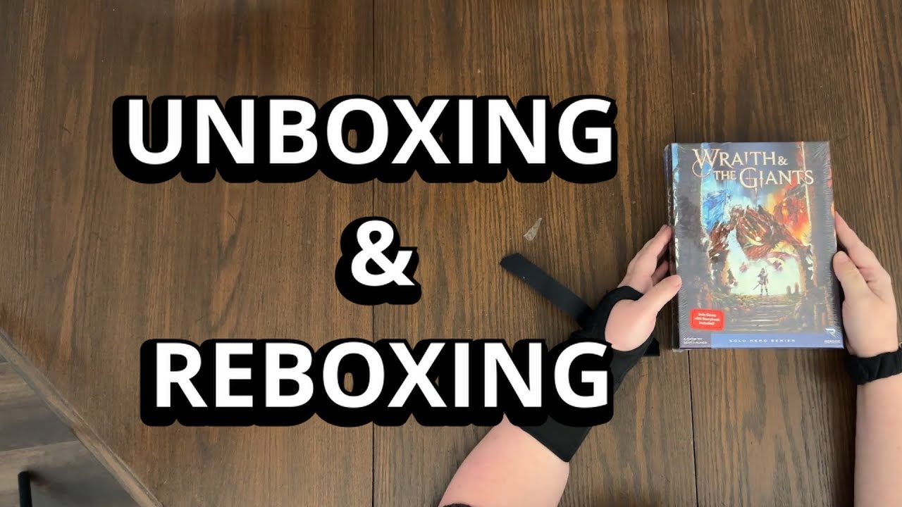Wraith and the Giants - Solo Game Unboxing & Reboxing - What's in the Box?