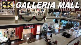 4K Mall Walk - Galleria Mall Near Buffalo, Newyork at Christmas Time