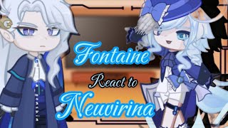Fontaine react to Neuvillette & Furina ‖Neuvirina ‖Genshin impact ‖ Full part‖ AU