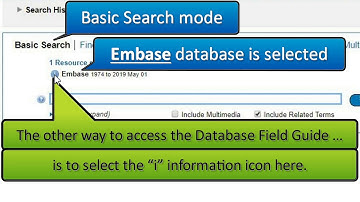 Ovid Help The Database Field Guide