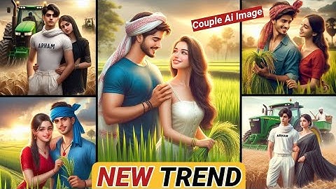 How To Create Couple Farming 3D Social Media Images |Viral Ai Couple Photo Editing |Bing Tutorial.