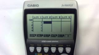 Casio Graphical Calculators: Anova Tests.  2 of 2