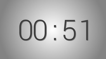 51 Seconds countdown Timer - Beep at the end | Simple Timer (fifty-one sec)