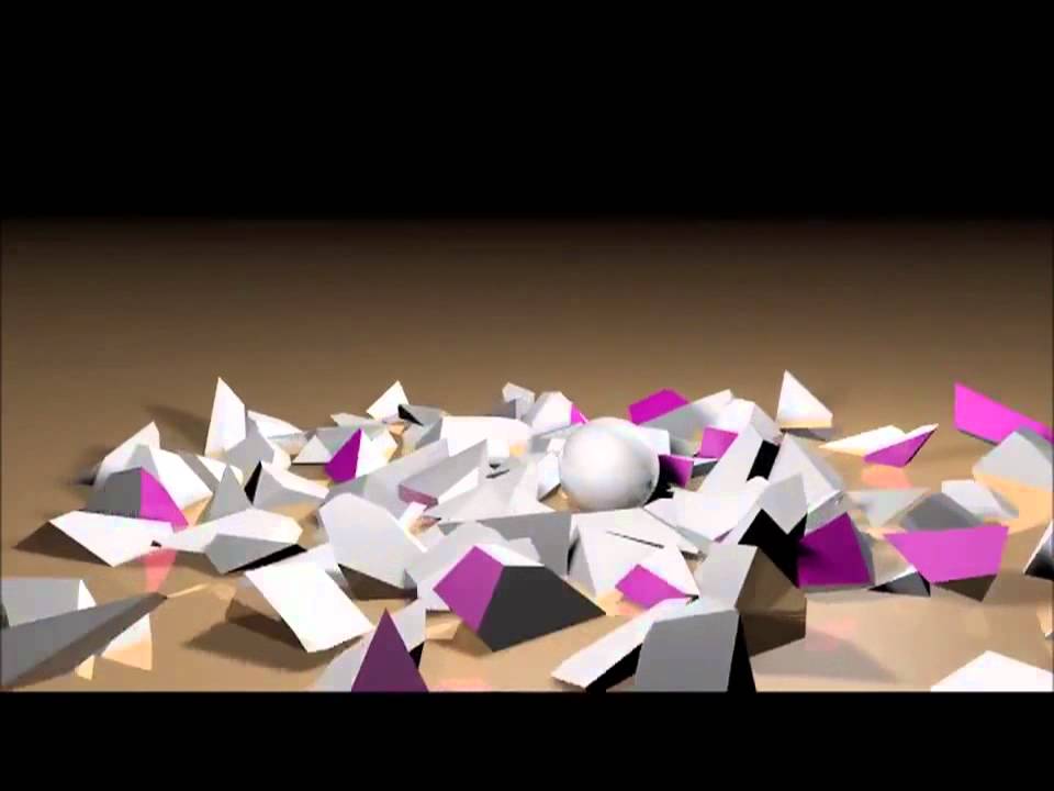 Cinema 4D Tutorial Sphere Smashing Into Cube And Shattering Into Pieces ...