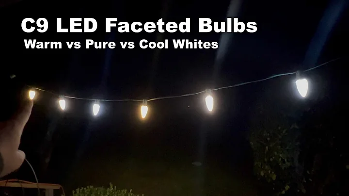 C9 Bulbs Warm White vs Pure White vs Cool White - LED Christmas Lights