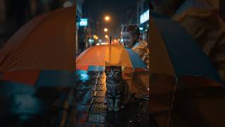 “A Small Act, Big Heart ❤️”#cat #kids #bigheart #