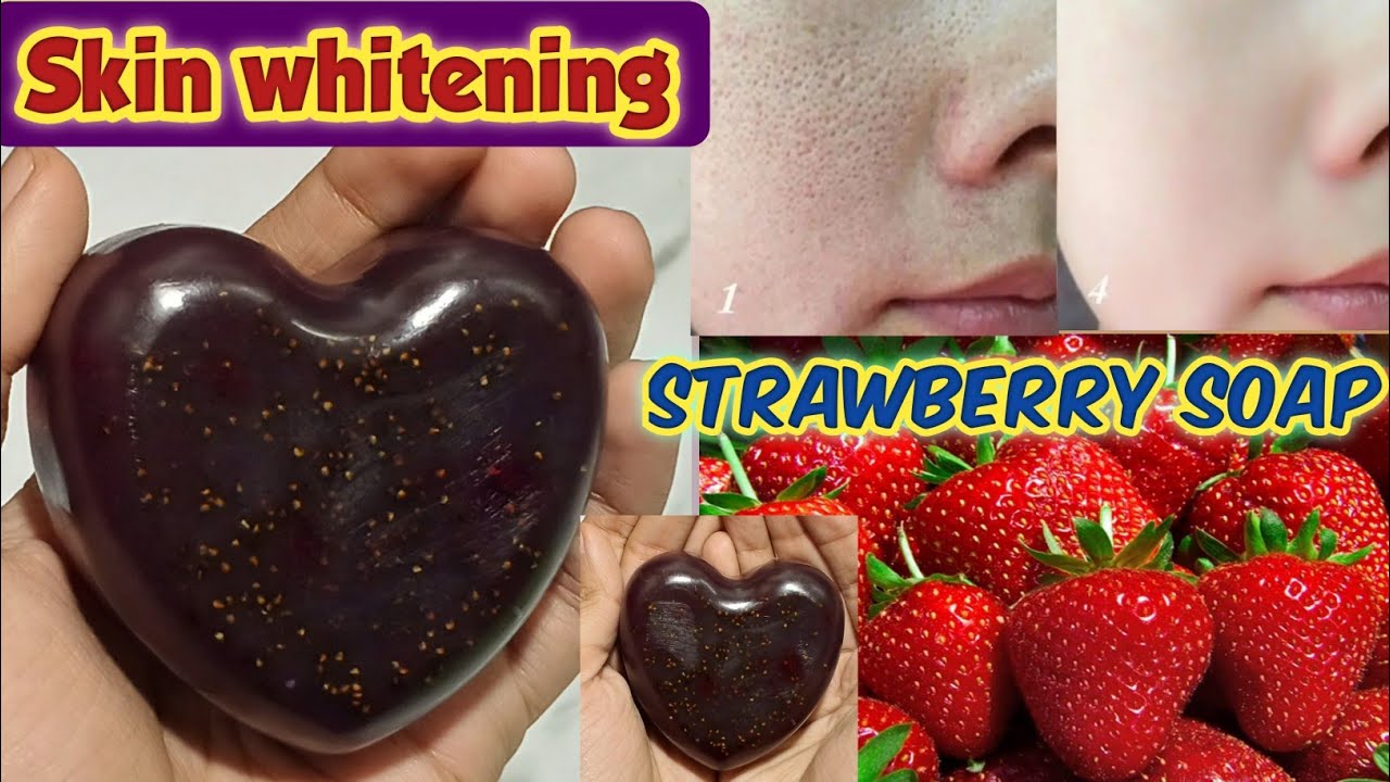 How to make strawberry soap at home | Diy strawberry soap | Homemade strawberry soap