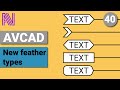 AVCAD - AVCAD for CAD - New feather types
