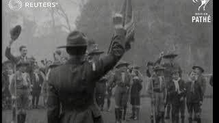 The Sons Of The Marchioness Of Brute Are Initiated As Boy Scouts With A Presentation Of Co...(1921)