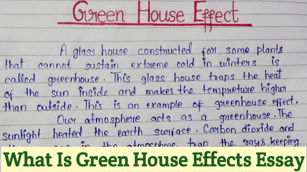 green house essay