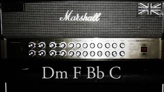 D Minor Rock Guitar Backing Track (144 bpm)