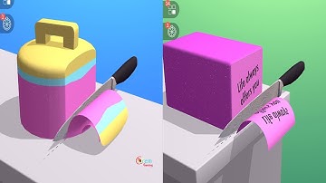 ASMR Cutting game! Relaxing sounds! Satisfying ASMR Video (levels 83-84)