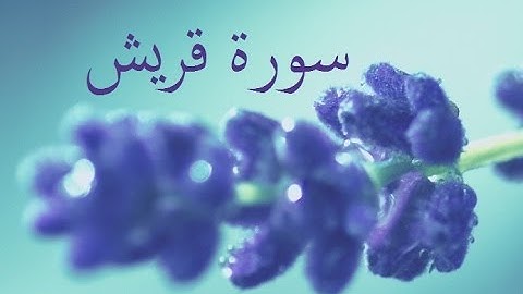 سورة قريش 106