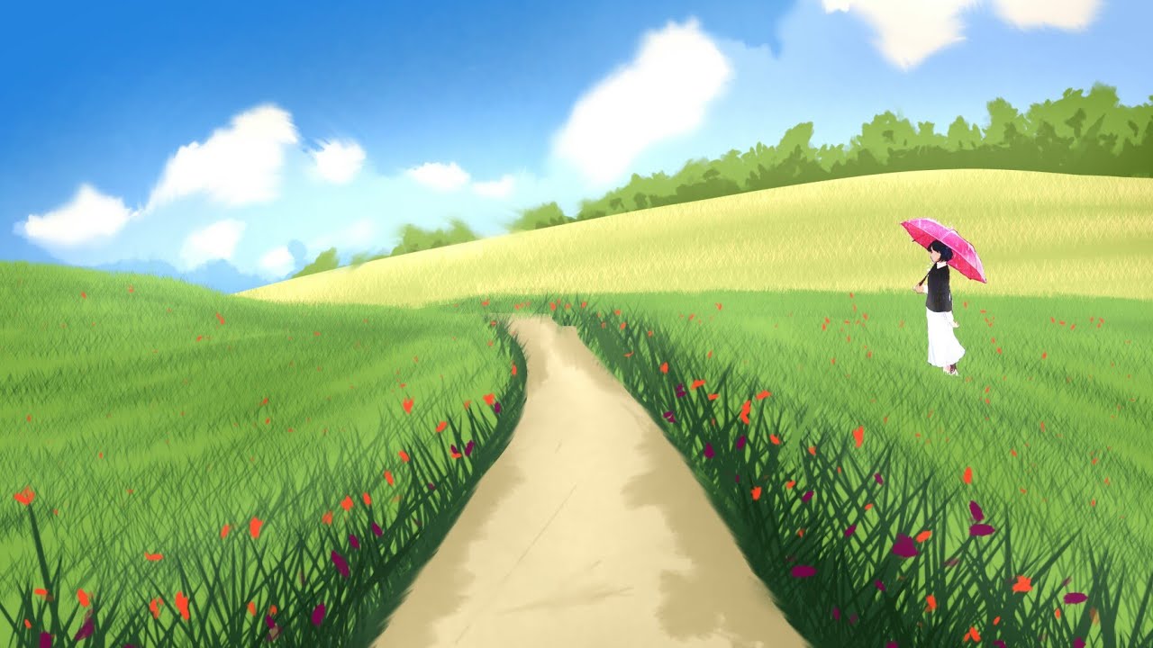 LandScape, pretty, scenic, grass, bonito, sweet, nice, anime, beauty,  scenery, HD wallpaper | Peakpx