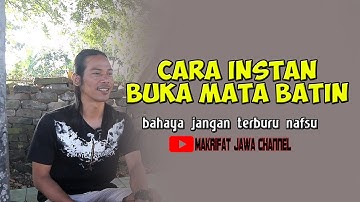 CARA BUKA CAKRA MATA BATIN INSTAN ! KANG TRO