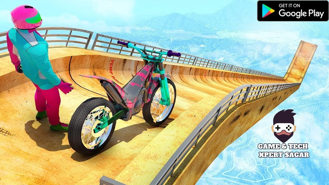 real impossible bike stunts 2019 - impossible bike tracks & stunts - new bike unlocked