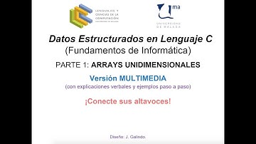 Datos estructurados en lenguaje C. Arrays unidimensionales. Parte 1.