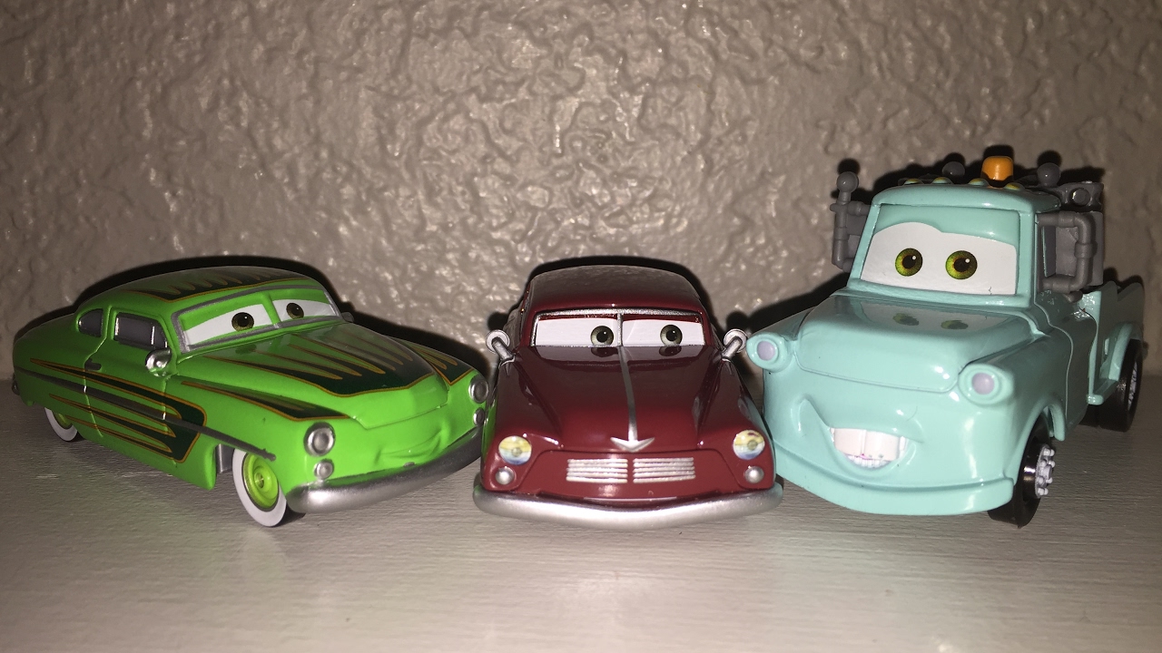 Mattel Pixar Cars 2016 Radiator Springs Classic Back In Time 3-Pack ...