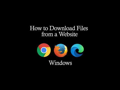 How to Download Files from a Website - Windows - YouTube