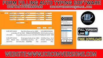 Form Filling Auto Typer Software For Data Entry | Download Free Form Filling Auto Typing Software |