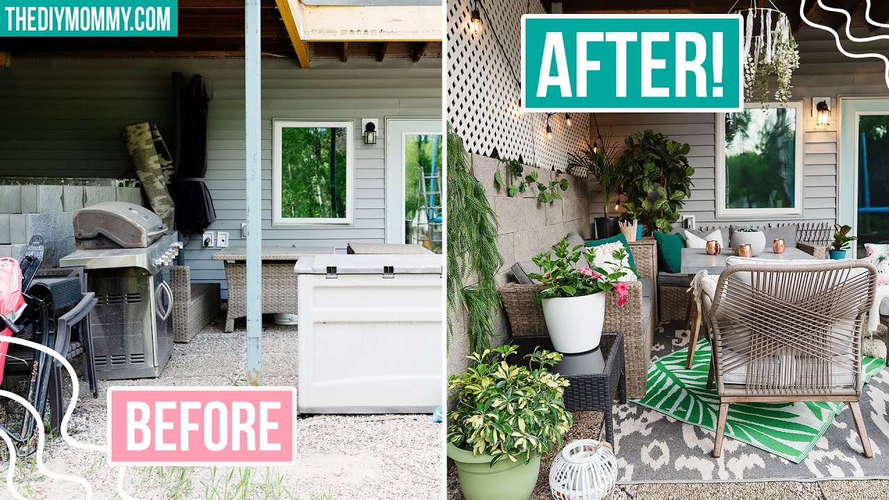 DIY Patio Makeover with *ALL NEW* Outdoor DIY Ideas The DIY Mommy