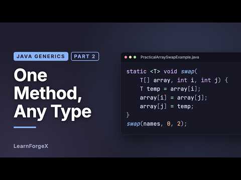 Java Generic Methods: Type Parameters, Type Inference and Witnesses