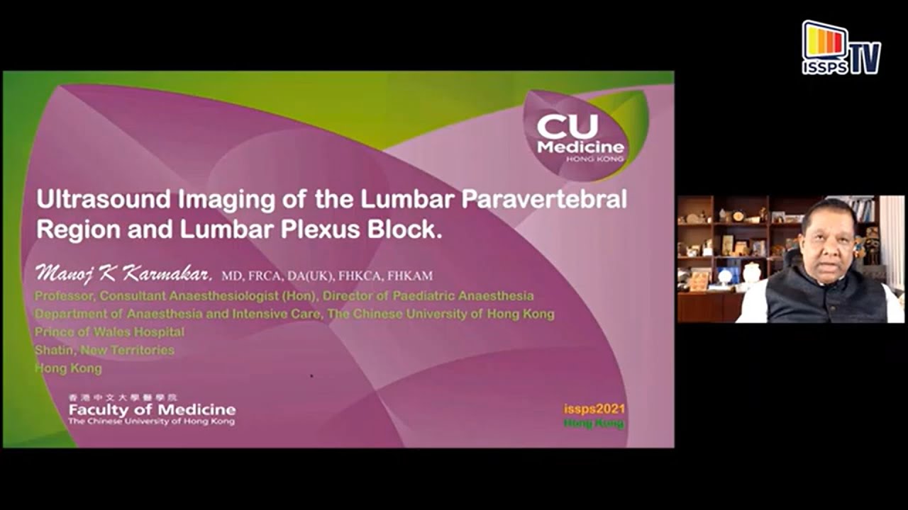 US Imaging of the Lumbar Paravertebral Region and Injection Techniques. Dr. M.K. Karmakar, Hong Kong