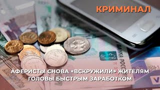 Аферисты снова «вскружили» жителям головы быстрым заработком