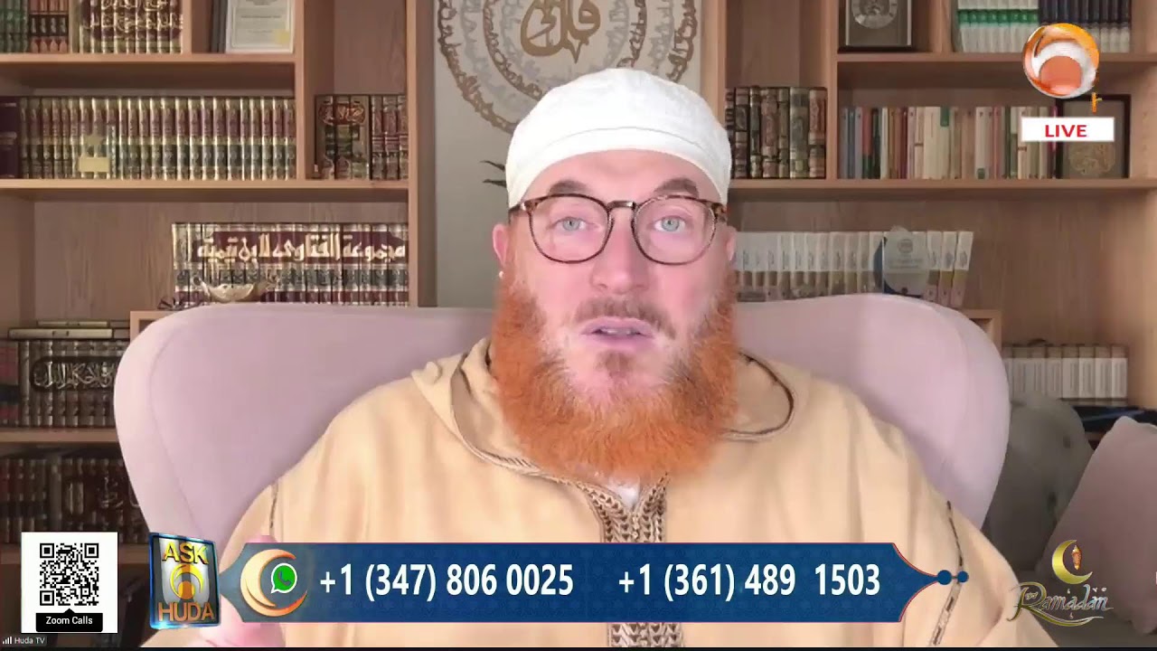 LIVE Q&A Session with Dr. Mohammad Salah on Ask HUDA in Ramadan 13th. 1447 Hijri.