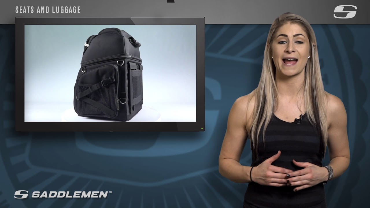 BR3400 Back Seat Sissy Bar Bag // Product Overview // Saddlemen