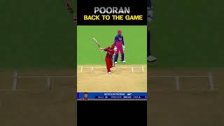 pooran back to game 💥💀 #gameshorts #cricketshorts #gamechanger